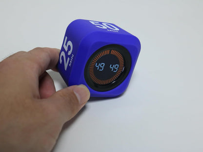 Rotating Cube Countdown Visual Timer 5, 25, 10 50 Minutes Preset