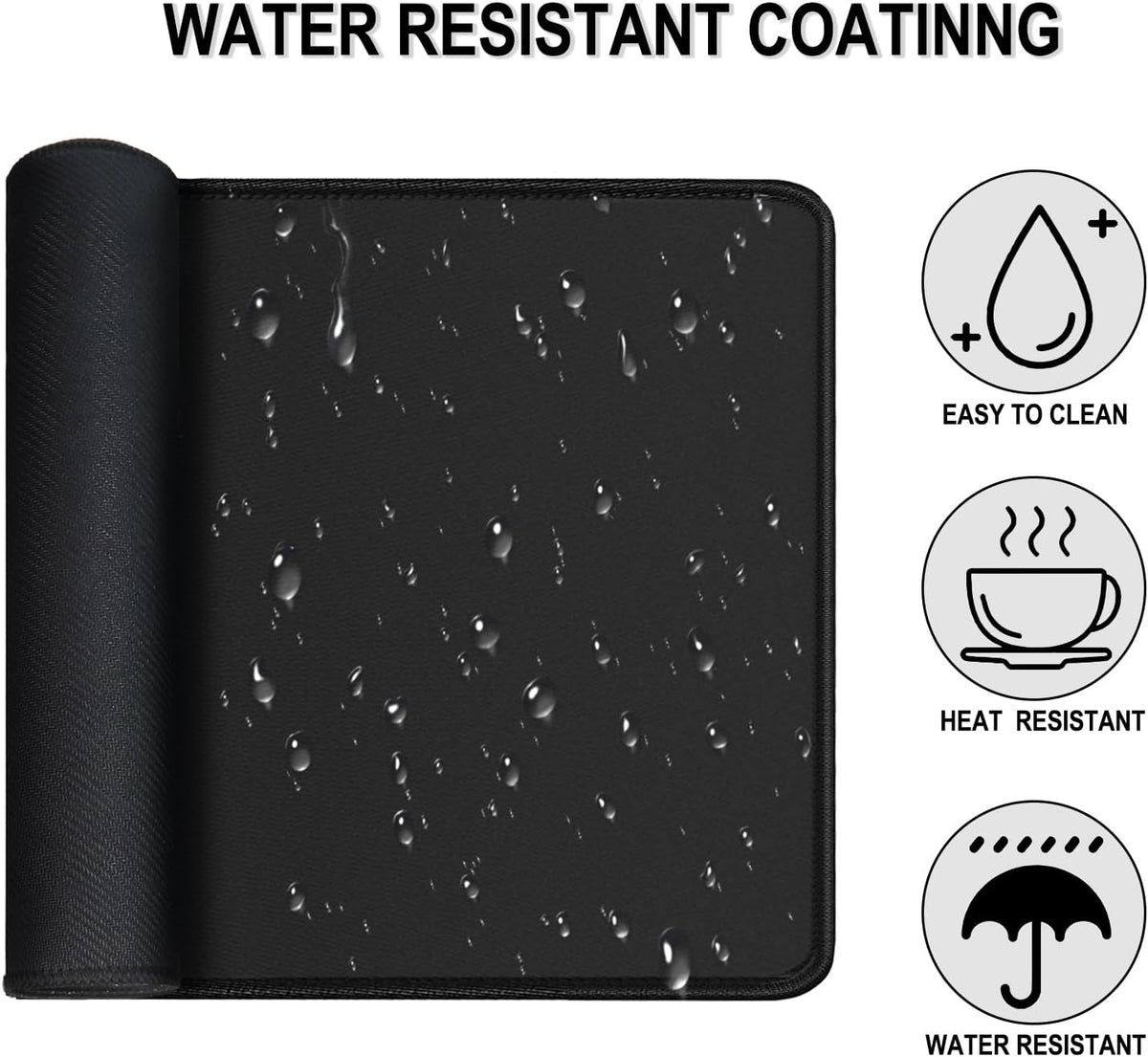 Large Gaming Mouse Pad, 31.5" x15.7" Water Resist Large Extended Desk Mat