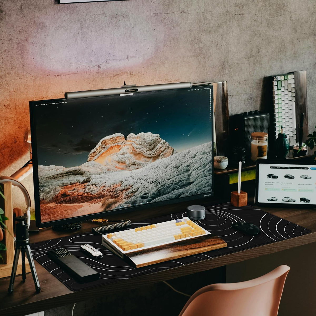 Large Gaming Mouse Pad, 31.5" x15.7" Water Resist Large Extended Desk Mat