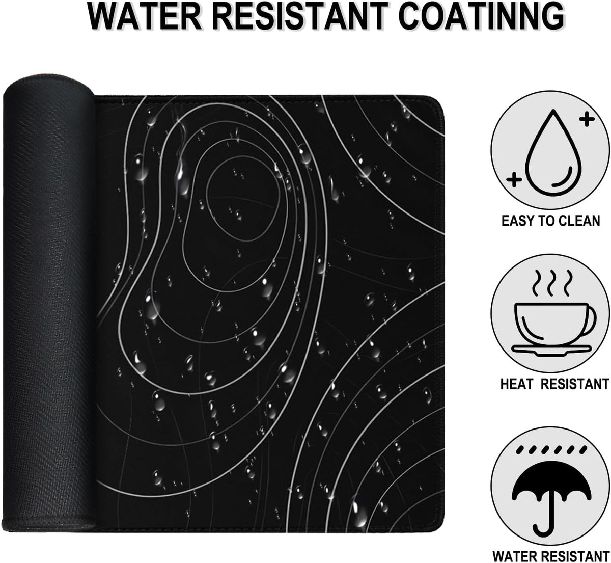 Large Gaming Mouse Pad, 31.5" x15.7" Water Resist Large Extended Desk Mat