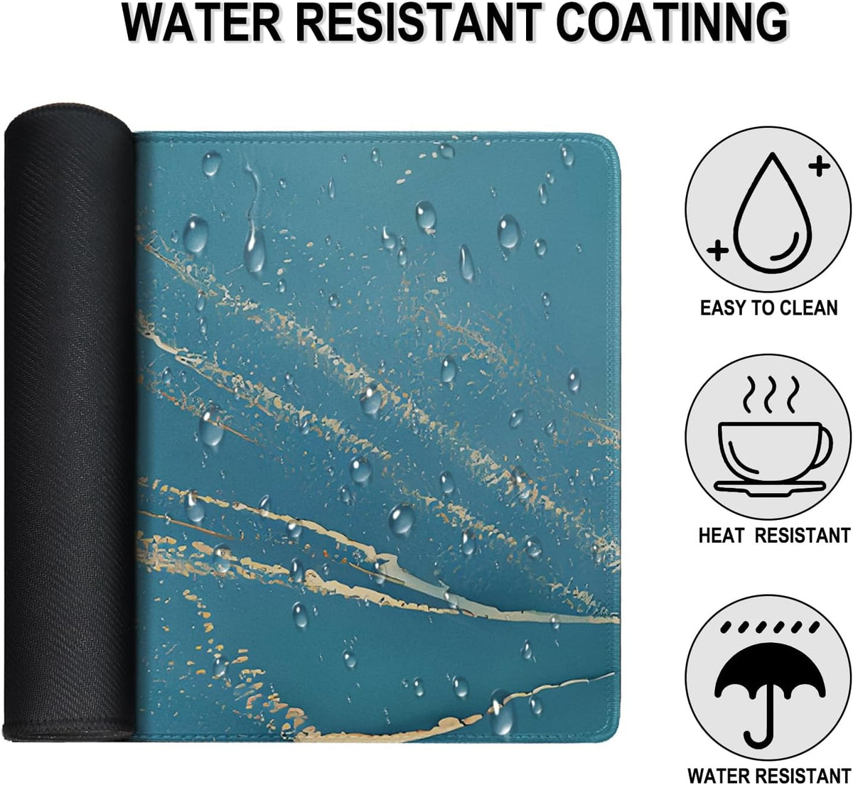 Large Gaming Mouse Pad, 31.5" x15.7" Water Resist Large Extended Desk Mat