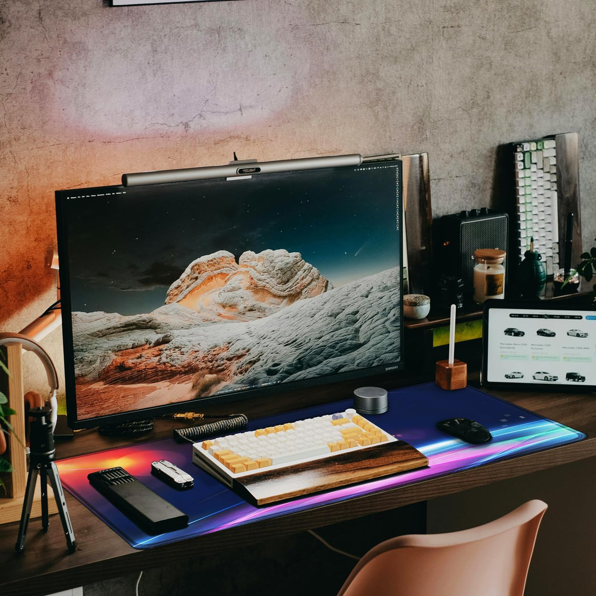 Large Gaming Mouse Pad, 31.5" x15.7" Water Resist Large Extended Desk Mat