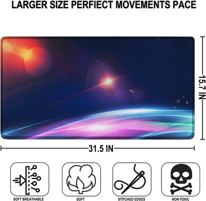Large Gaming Mouse Pad, 31.5" x15.7" Water Resist Large Extended Desk Mat
