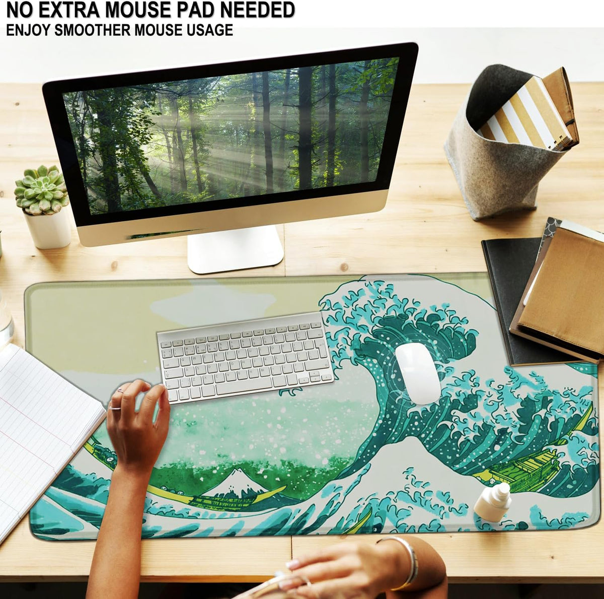 Large Gaming Mouse Pad, 31.5" x15.7" Water Resist Large Extended Desk Mat