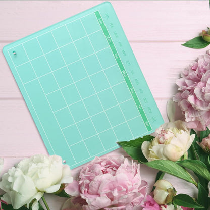 Calendar Dry Erase Board,12"X10",Acrylic Desk Calendar with Stand,Pink Dry Erase Board for Home Office School