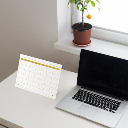 Calendar Dry Erase Board,12"X10",Acrylic Desk Calendar with Stand,Pink Dry Erase Board for Home Office School