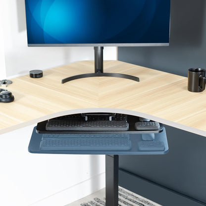 Premium Black Under Desk 27 x 11 in Keyboard Tray, MOUNT-KB27P-B