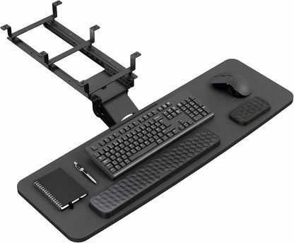 Premium Black Under Desk 27 x 11 in Keyboard Tray, MOUNT-KB27P-B