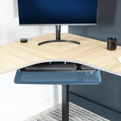 Premium Black Under Desk 27 x 11 in Keyboard Tray, MOUNT-KB27P-B