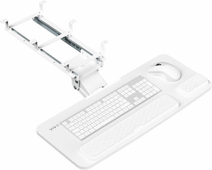 Premium Black Under Desk 27 x 11 in Keyboard Tray, MOUNT-KB27P-B