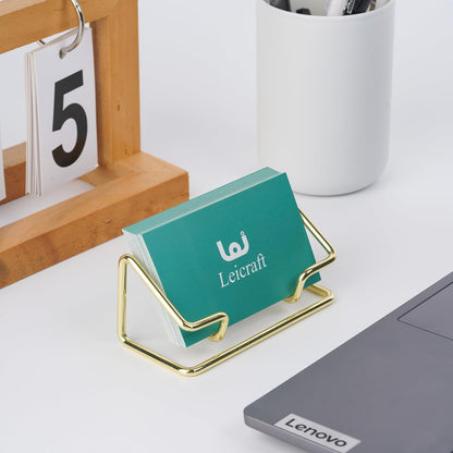 Business Card Holder for Desk, Cute Metal Card Organizers