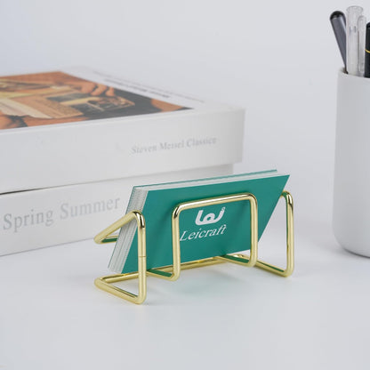 Business Card Holder for Desk, Cute Metal Card Organizers