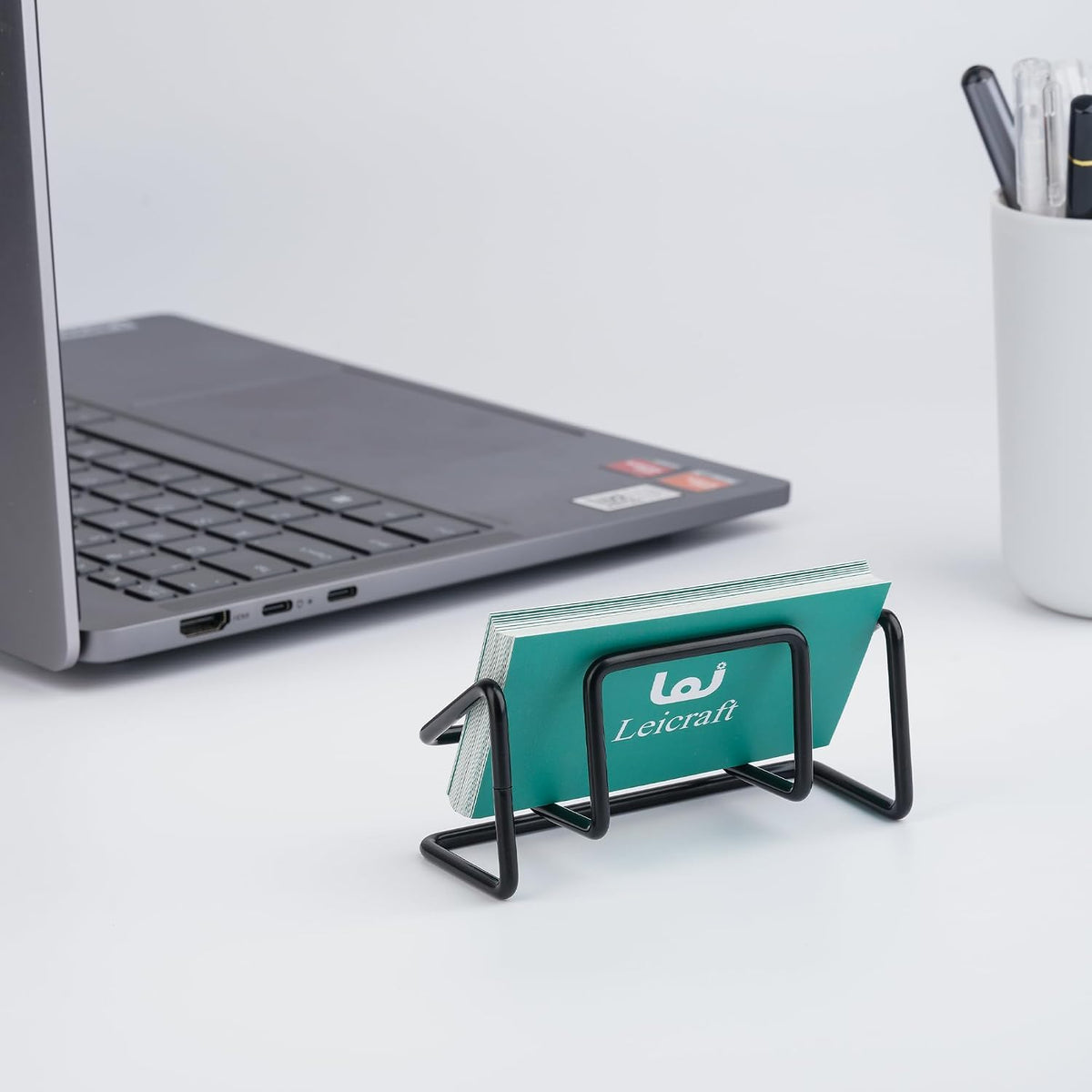 Business Card Holder for Desk, Cute Metal Card Organizers