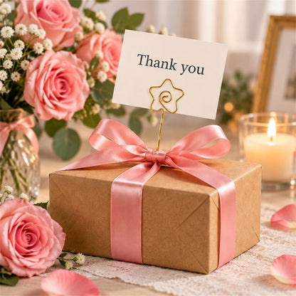 30 Pcs Gift Card Holder Metal Wire Floral Picks 13 in Picture Tree Holder