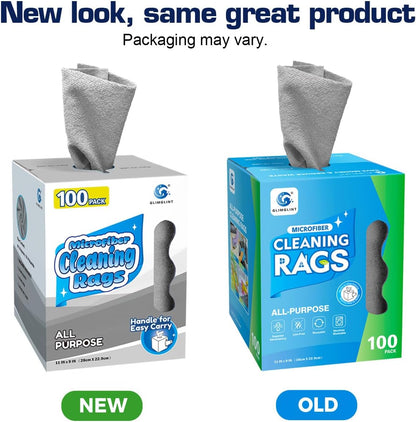 Microfiber Cleaning Cloth 100 Pack, Reusable Paper Towels 11 x 9