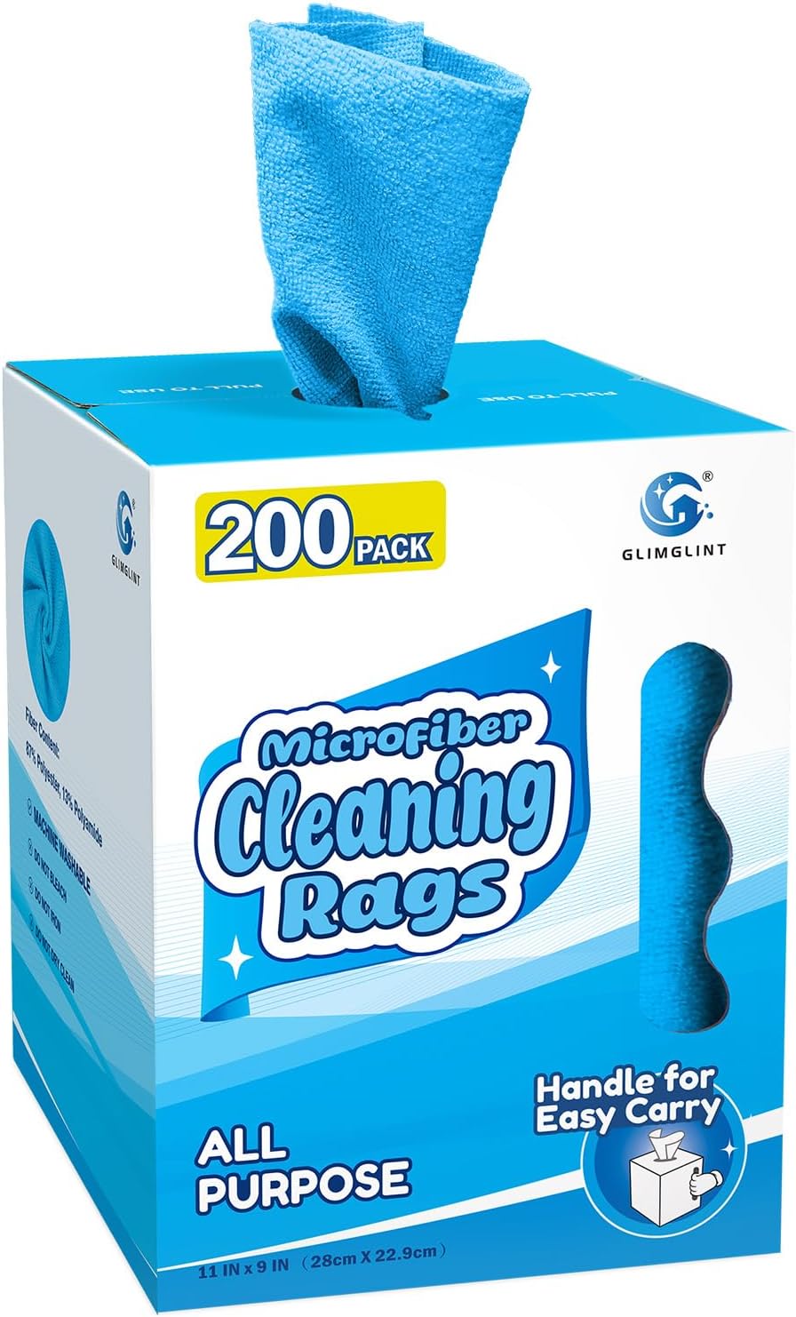 Microfiber Cleaning Cloth 100 Pack, Reusable Paper Towels 11 x 9