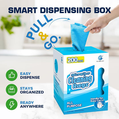 Microfiber Cleaning Cloth 100 Pack, Reusable Paper Towels 11 x 9