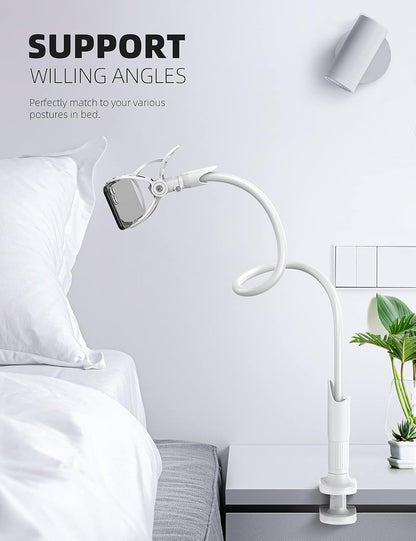 Gooseneck Bed Phone Holder 33.4" Full Adjustable Flexible Arm