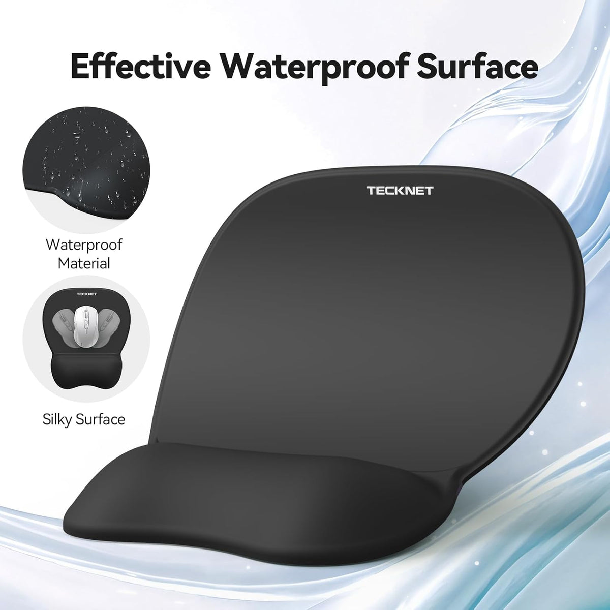 Gel Ergonomic Mouse Pad & Keyboard Wrist Rest & Coaster