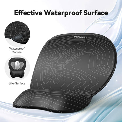 Gel Ergonomic Mouse Pad & Keyboard Wrist Rest & Coaster