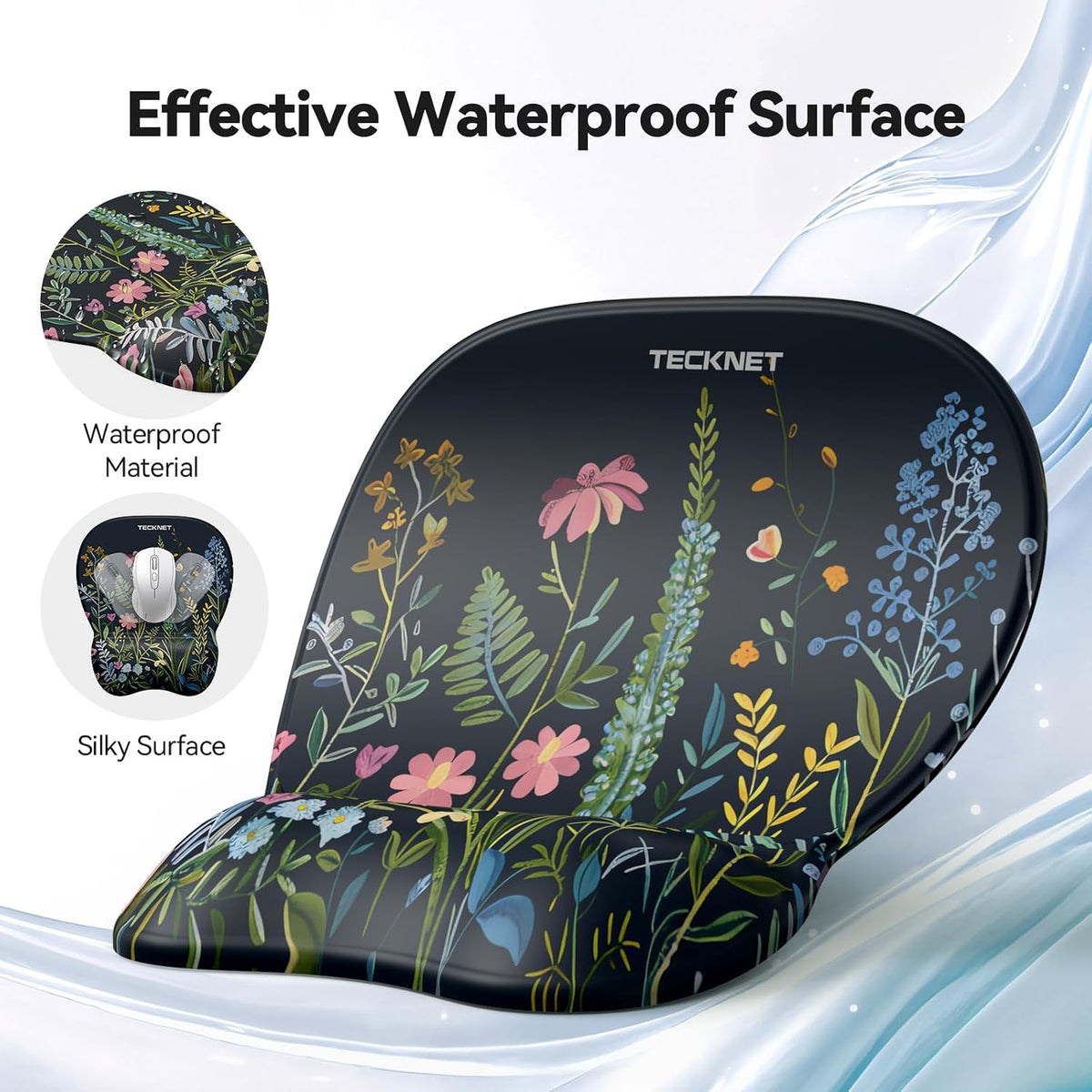 Gel Ergonomic Mouse Pad & Keyboard Wrist Rest & Coaster
