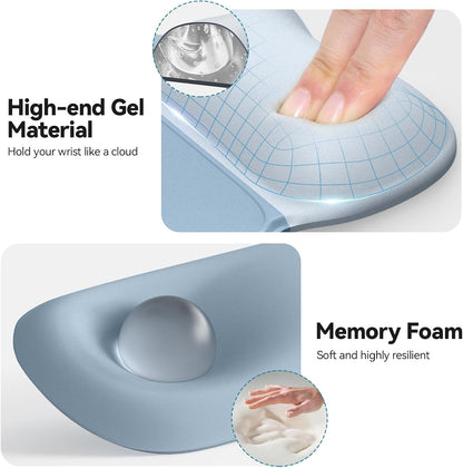 Gel Ergonomic Mouse Pad & Keyboard Wrist Rest & Coaster