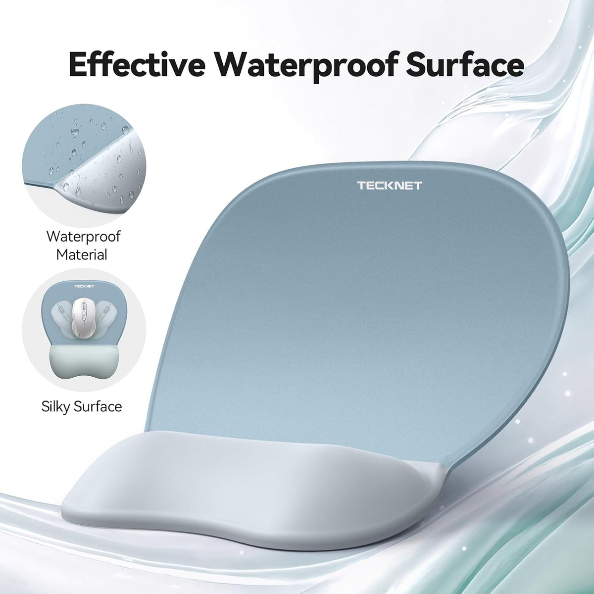 Gel Ergonomic Mouse Pad & Keyboard Wrist Rest & Coaster