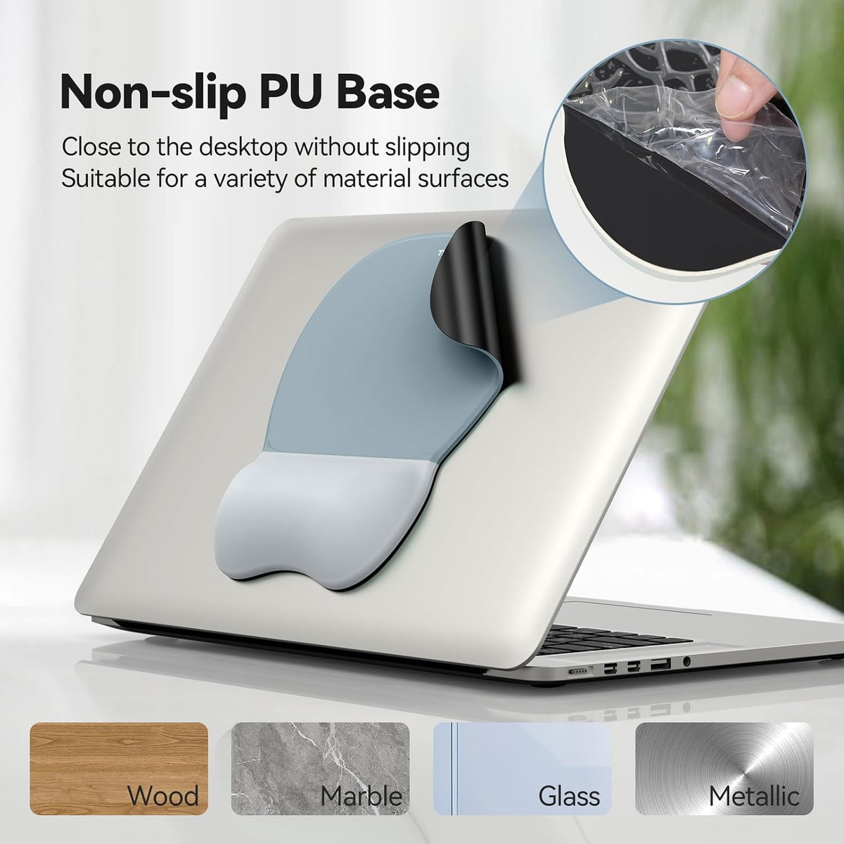 Gel Ergonomic Mouse Pad & Keyboard Wrist Rest & Coaster