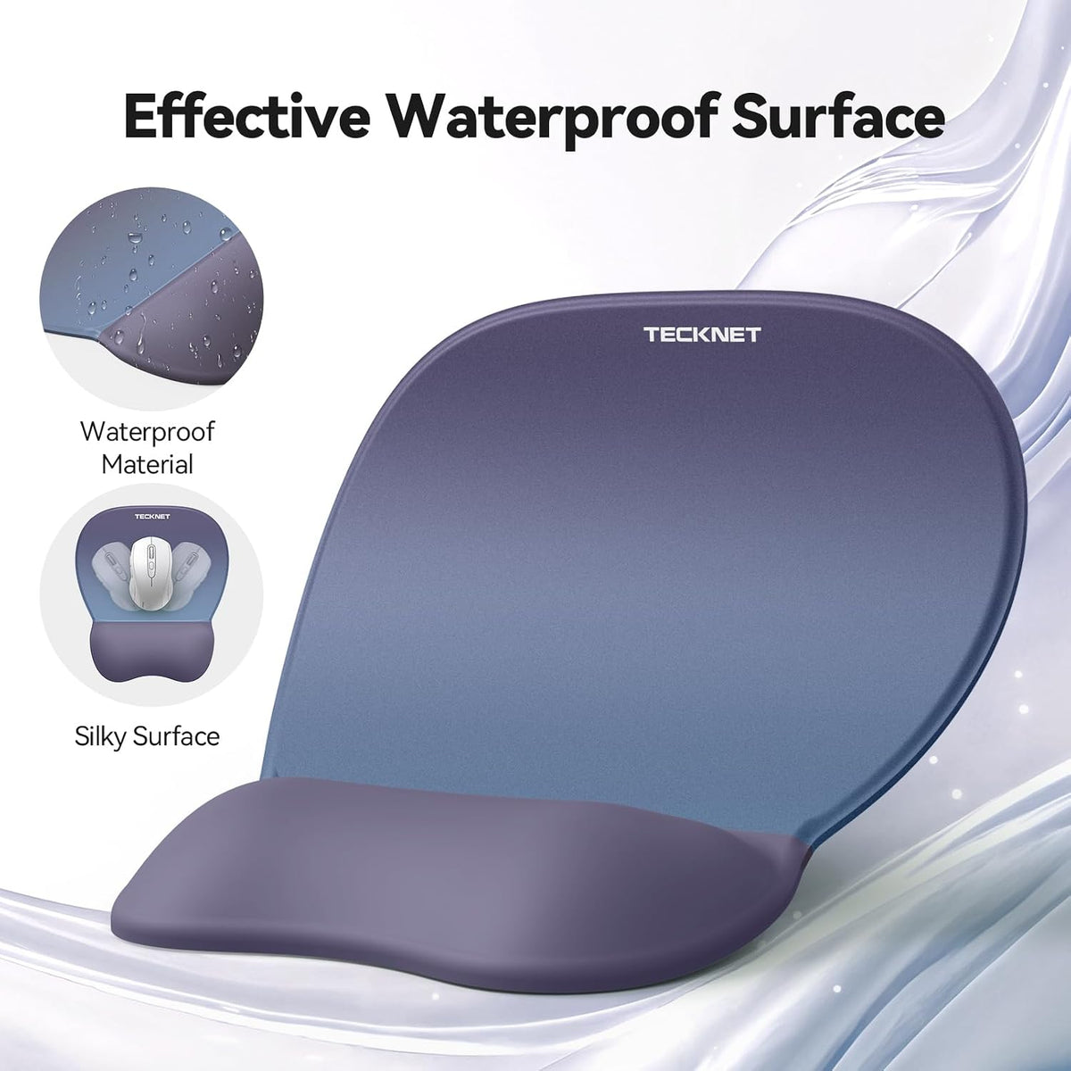 Gel Ergonomic Mouse Pad & Keyboard Wrist Rest & Coaster