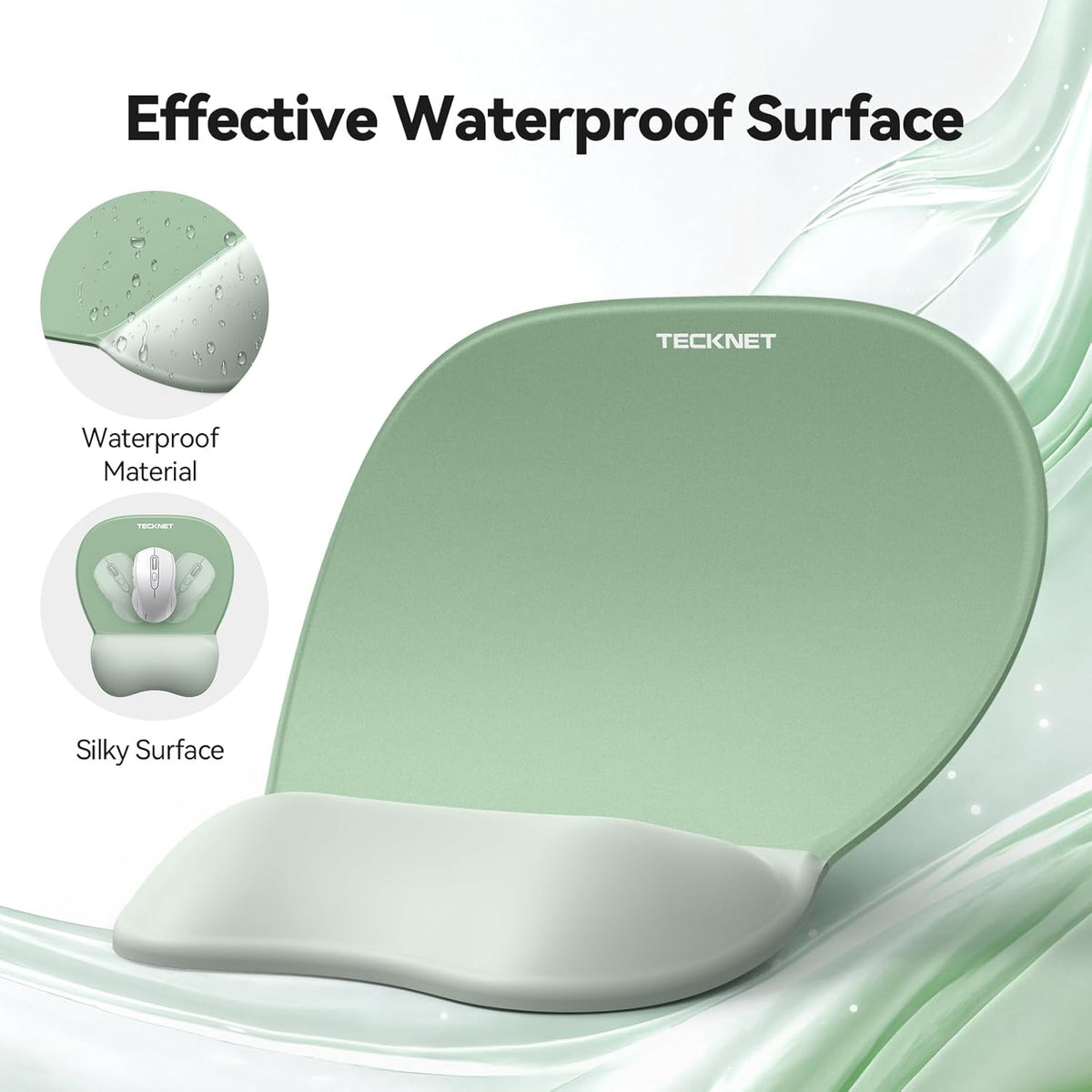 Gel Ergonomic Mouse Pad & Keyboard Wrist Rest & Coaster