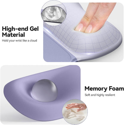 Gel Ergonomic Mouse Pad & Keyboard Wrist Rest & Coaster