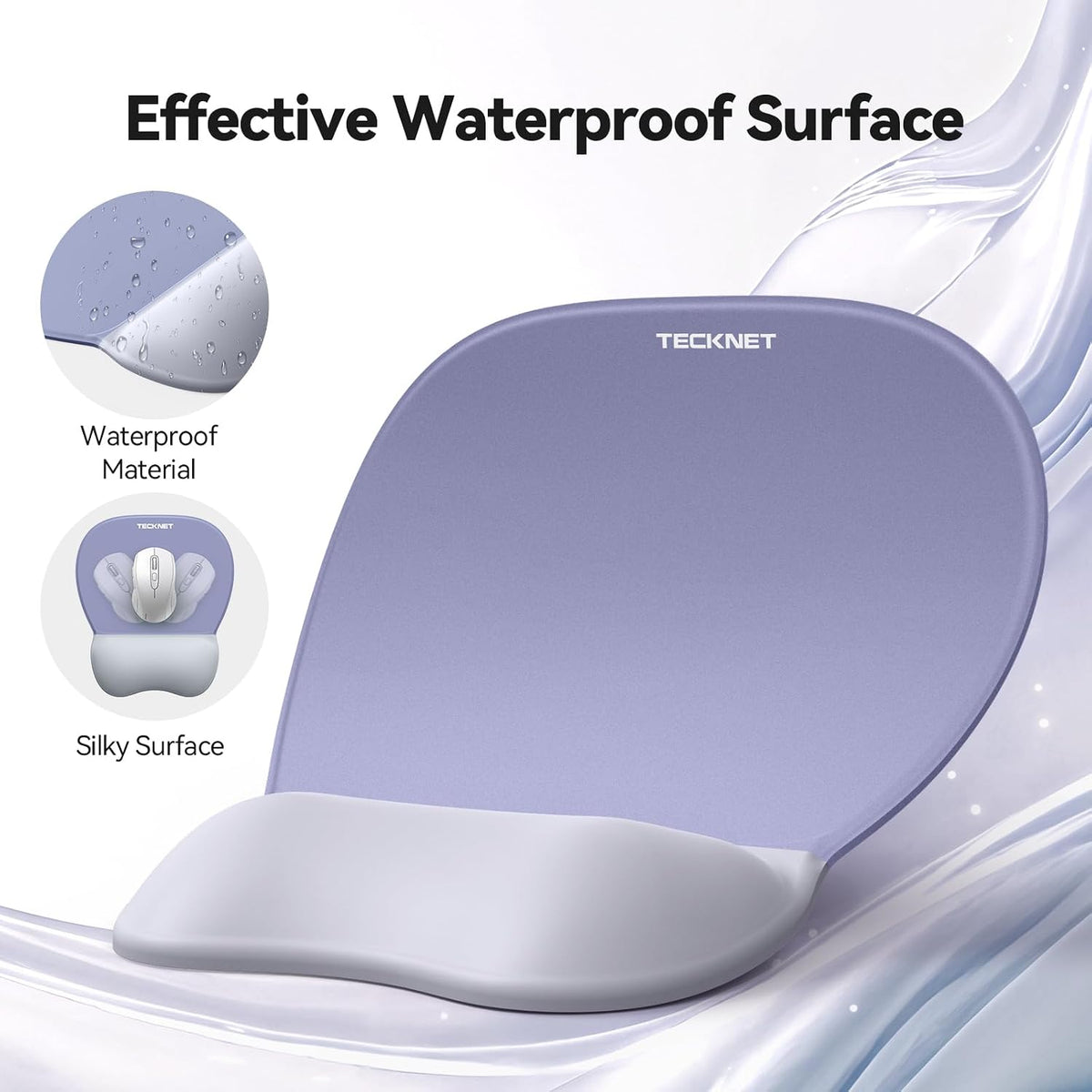 Gel Ergonomic Mouse Pad & Keyboard Wrist Rest & Coaster