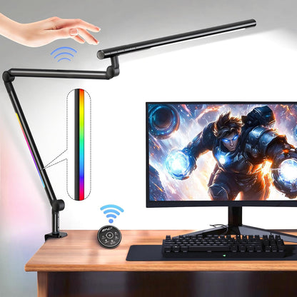 LED Desk Lamp with Clamp, 4CCT Table Lights for Home Office Puzzle Painting