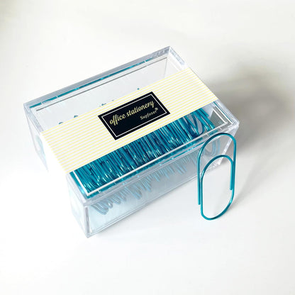 Gold Large Paper Clips, 50pcs 50mm/1.97" Oversized Jumbo Wide Planner Giant Paper Clip Non Skid Smooth Finish Steel Wire Office Supply Invitation Accessories (Gold)