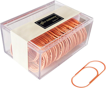 Gold Large Paper Clips, 50pcs 50mm/1.97" Oversized Jumbo Wide Planner Giant Paper Clip Non Skid Smooth Finish Steel Wire Office Supply Invitation Accessories (Gold)