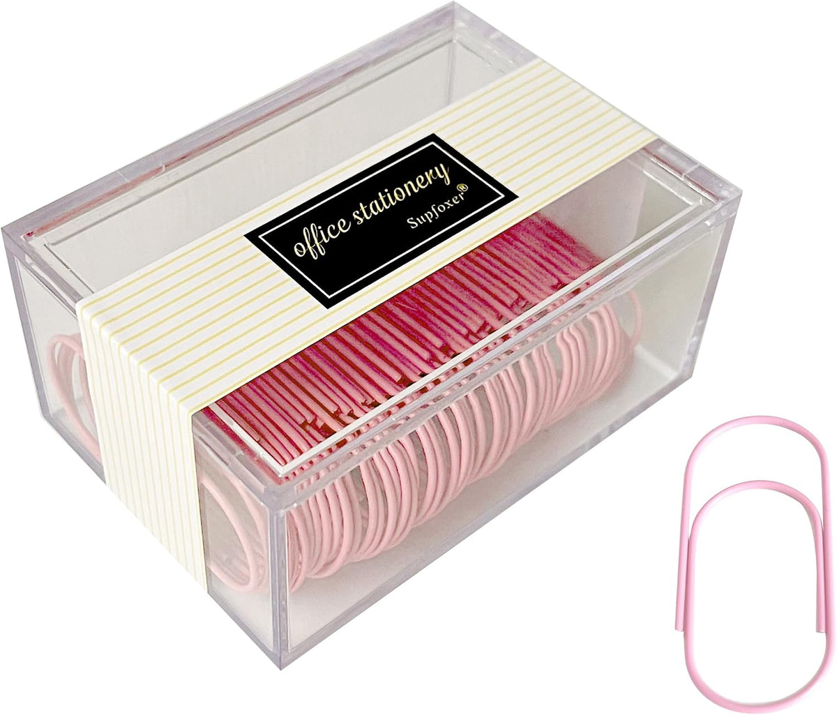 Gold Large Paper Clips, 50pcs 50mm/1.97" Oversized Jumbo Wide Planner Giant Paper Clip Non Skid Smooth Finish Steel Wire Office Supply Invitation Accessories (Gold)