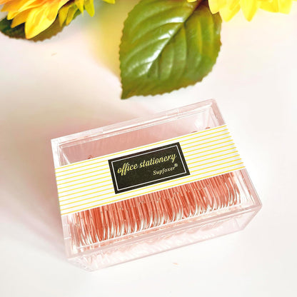 Gold Large Paper Clips, 50pcs 50mm/1.97" Oversized Jumbo Wide Planner Giant Paper Clip Non Skid Smooth Finish Steel Wire Office Supply Invitation Accessories (Gold)