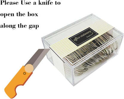 Gold Large Paper Clips, 50pcs 50mm/1.97" Oversized Jumbo Wide Planner Giant Paper Clip Non Skid Smooth Finish Steel Wire Office Supply Invitation Accessories (Gold)