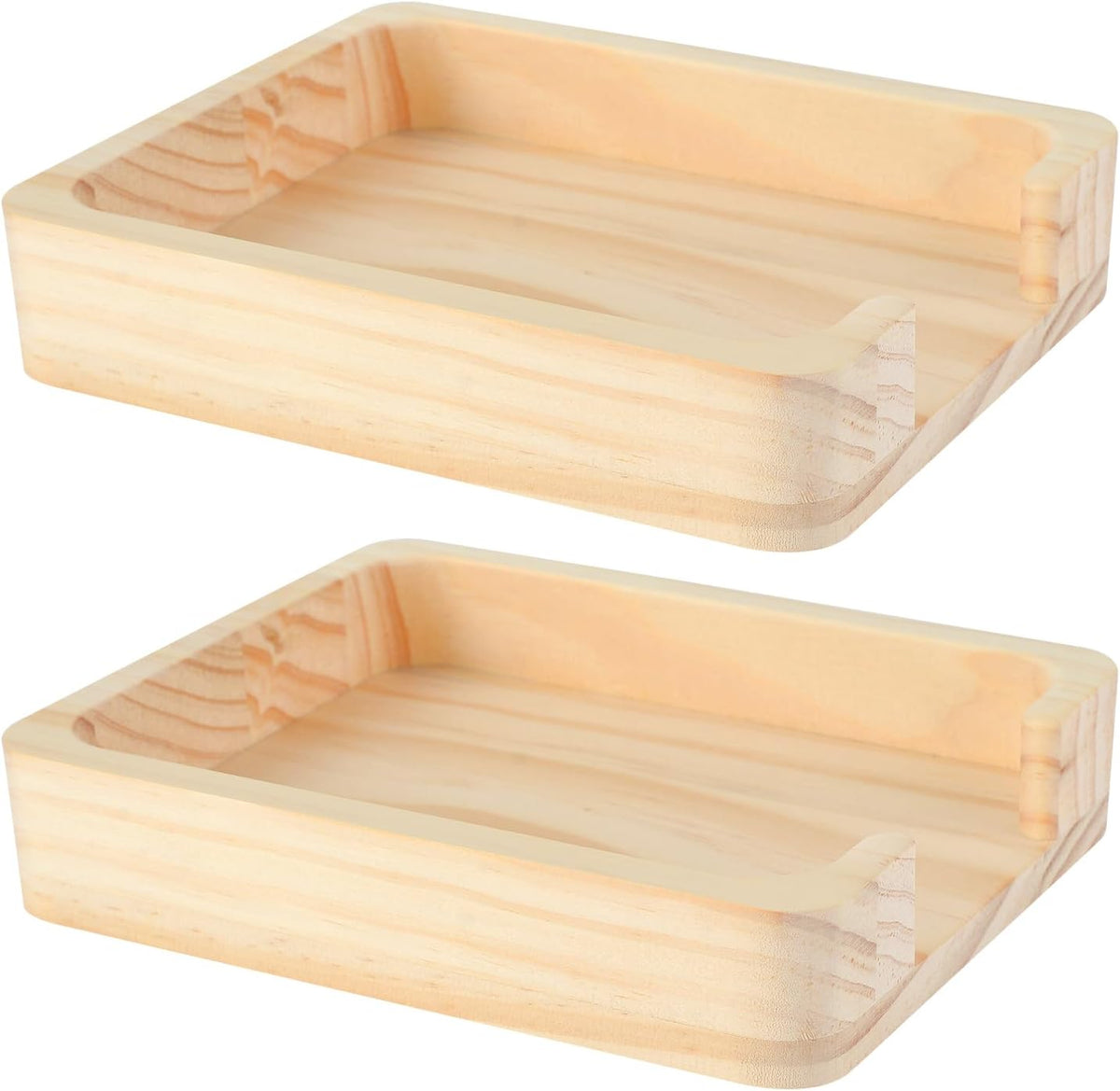 4x6 Memo Holder Desk Memo Pad Holder for Desk 4x6 Paper Tray Holder Wooden Paper Holder for Desk Note Card Holder Fits 4 x 6 Inches Note Paper (1)