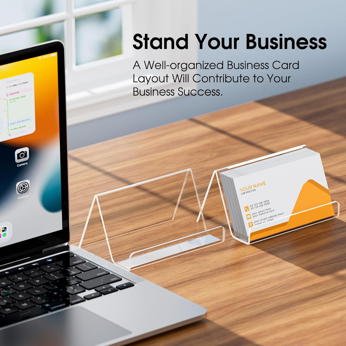 Acrylic Business Card Holder 3 Pack