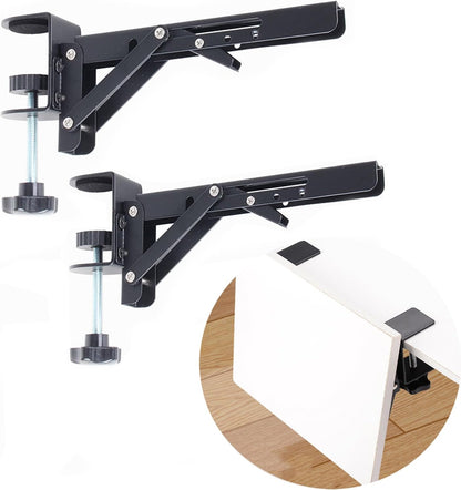 Under Desk Keyboard Tray Support Bracket Adjustable Desktop Extension Board Stand Clamp-on Keyboard Holder Arm Rest Tray Extension Plate Support Rack for Desk, NO Board/Tray, 1 Set (Style02)