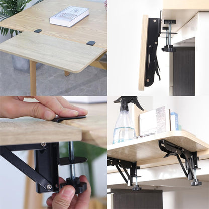 Under Desk Keyboard Tray Support Bracket Adjustable Desktop Extension Board Stand Clamp-on Keyboard Holder Arm Rest Tray Extension Plate Support Rack for Desk, NO Board/Tray, 1 Set (Style02)
