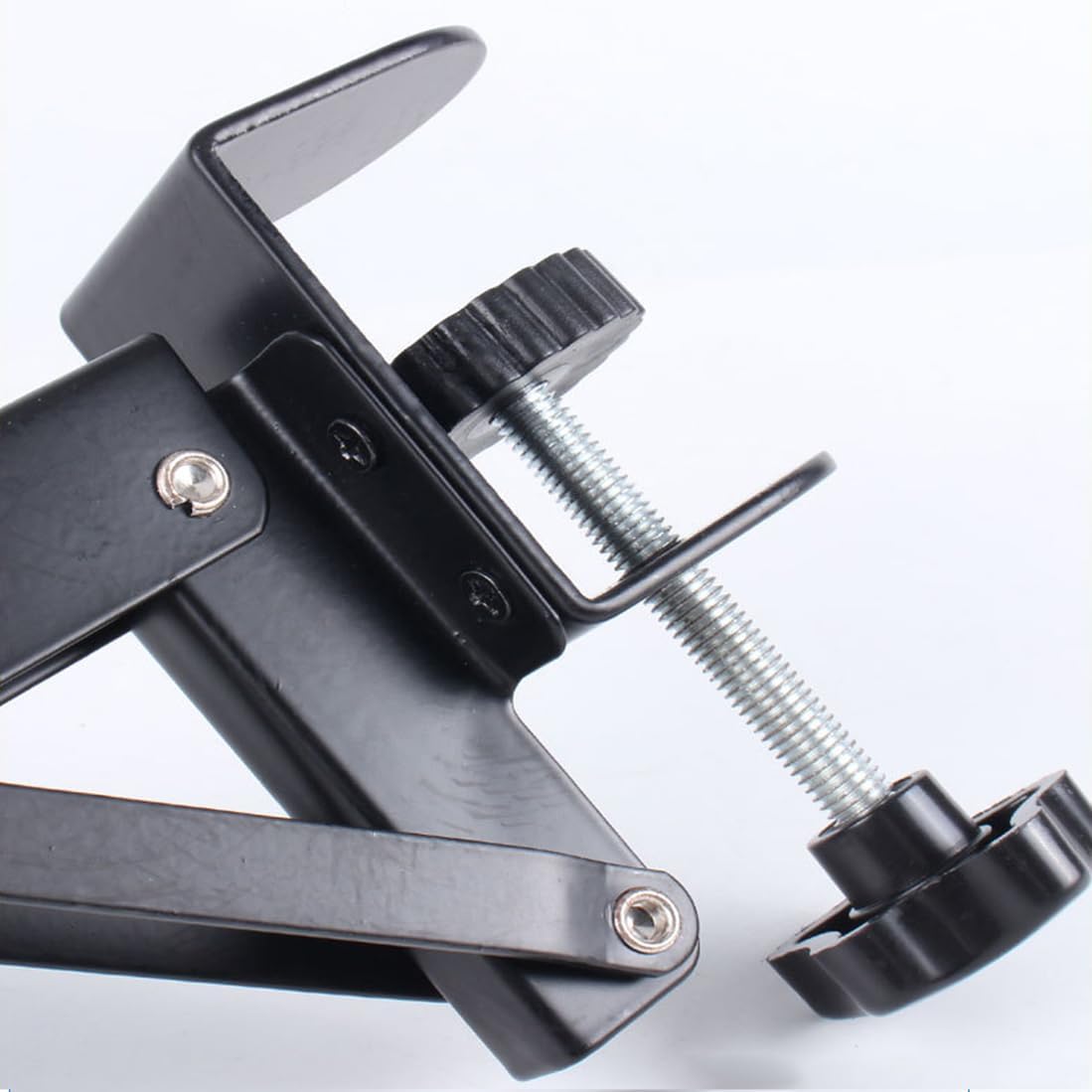 Under Desk Keyboard Tray Support Bracket Adjustable Desktop Extension Board Stand Clamp-on Keyboard Holder Arm Rest Tray Extension Plate Support Rack for Desk, NO Board/Tray, 1 Set (Style02)