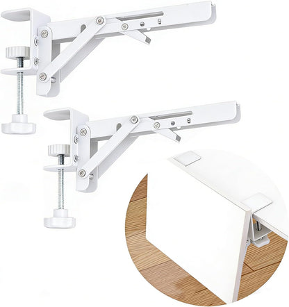Under Desk Keyboard Tray Support Bracket Adjustable Desktop Extension Board Stand Clamp-on Keyboard Holder Arm Rest Tray Extension Plate Support Rack for Desk, NO Board/Tray, 1 Set (Style02)