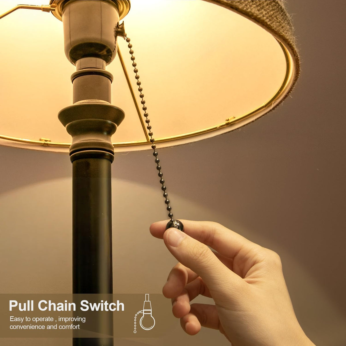 19.5" Small Table Lamp for Bedroom - Bedside Lamps for Nightstand