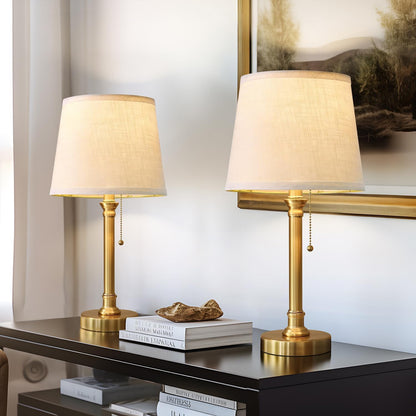 19.5" Small Table Lamp for Bedroom - Bedside Lamps for Nightstand