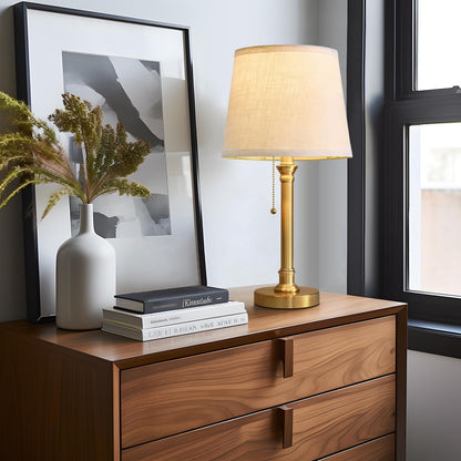 19.5" Small Table Lamp for Bedroom - Bedside Lamps for Nightstand