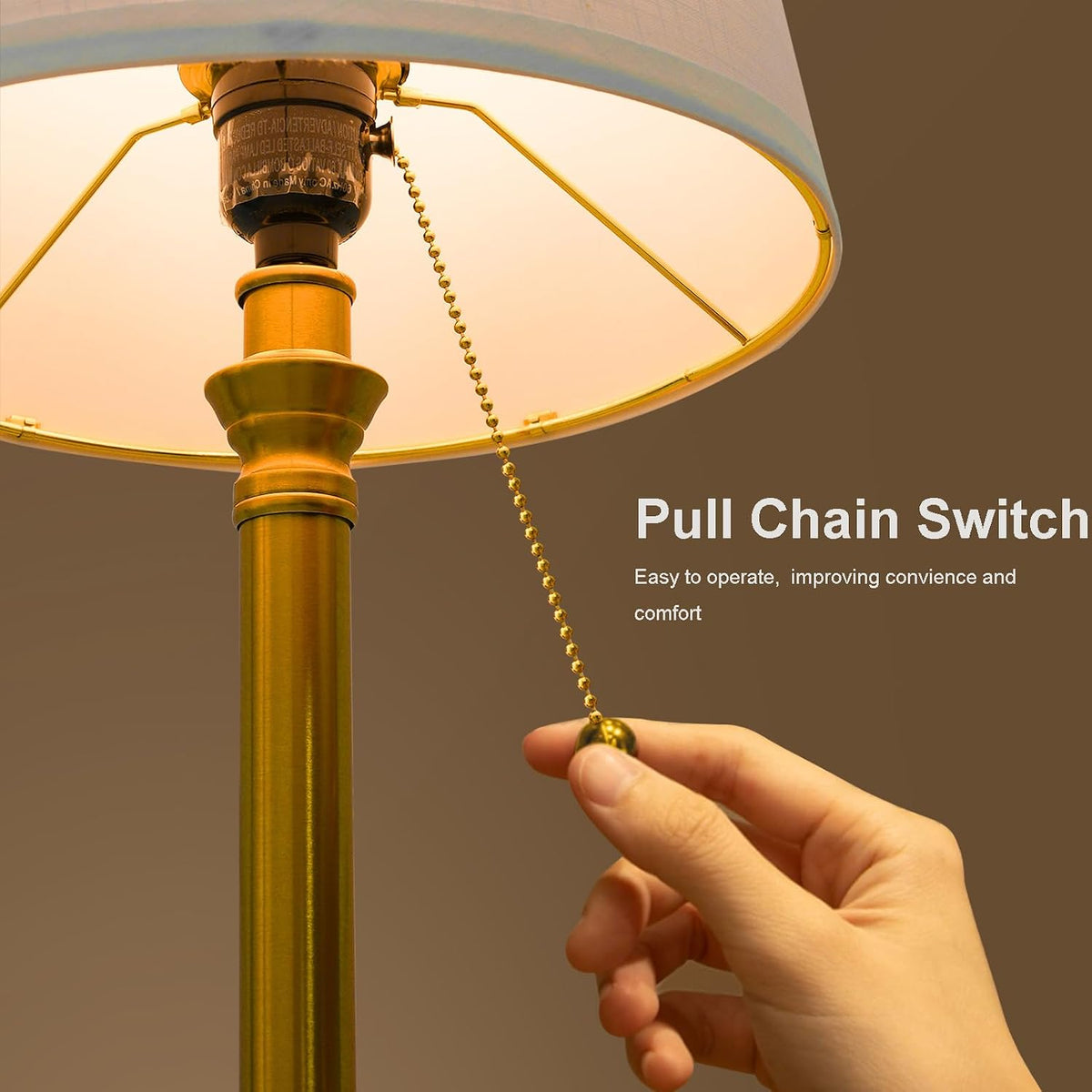19.5" Small Table Lamp for Bedroom - Bedside Lamps for Nightstand