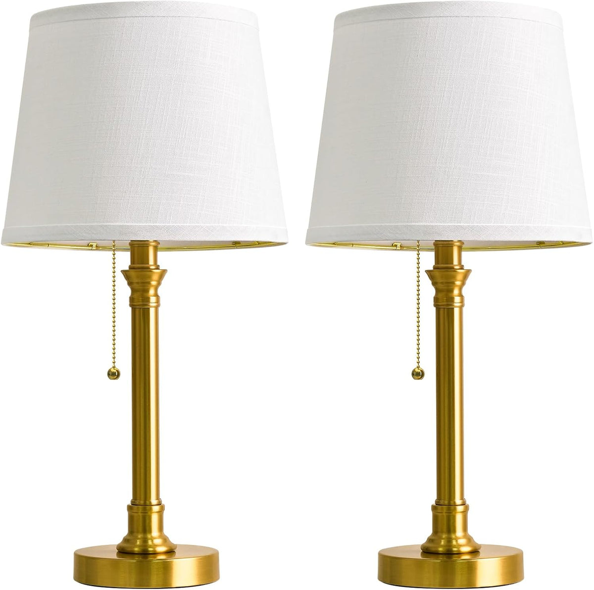 19.5" Small Table Lamp for Bedroom - Bedside Lamps for Nightstand