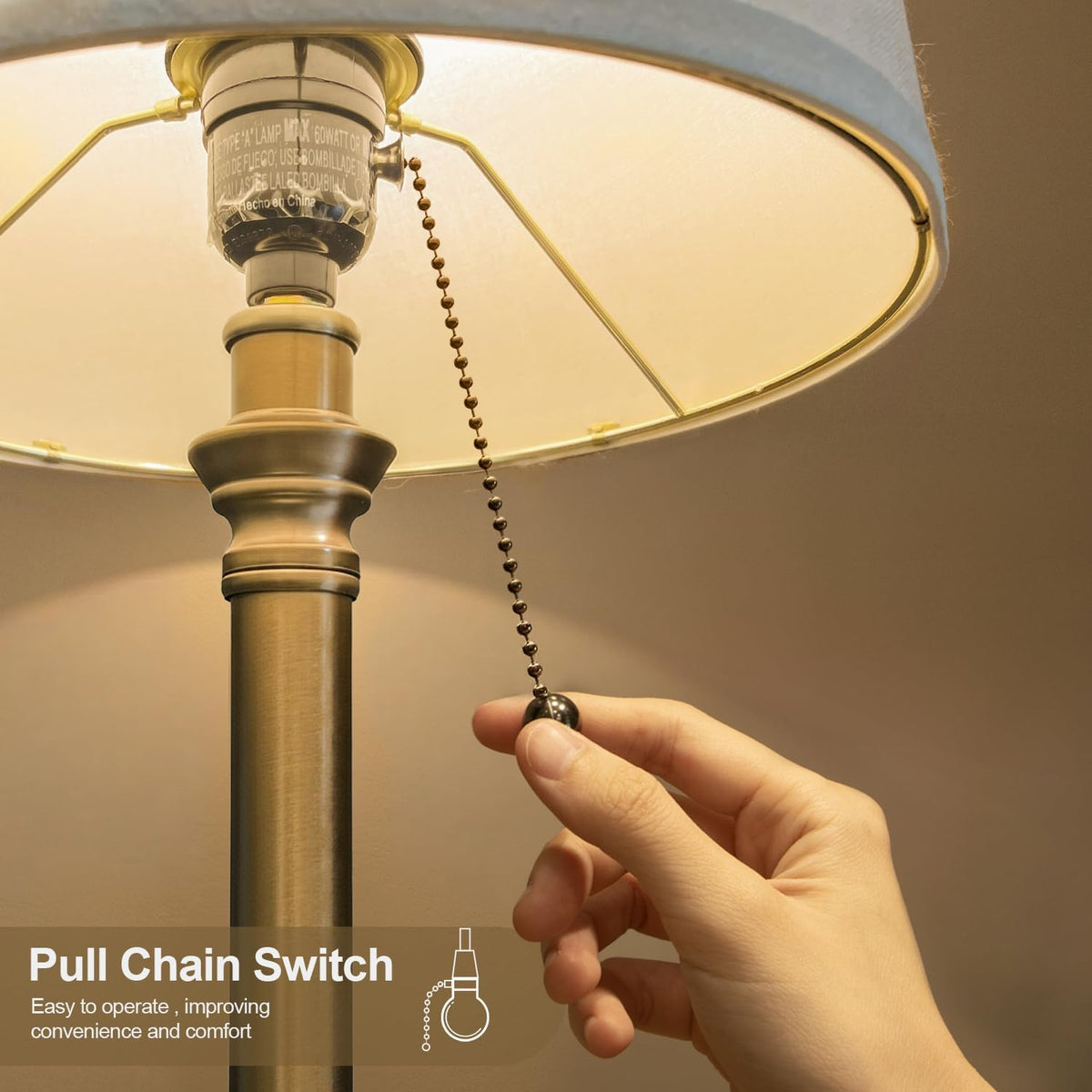 19.5" Small Table Lamp for Bedroom - Bedside Lamps for Nightstand